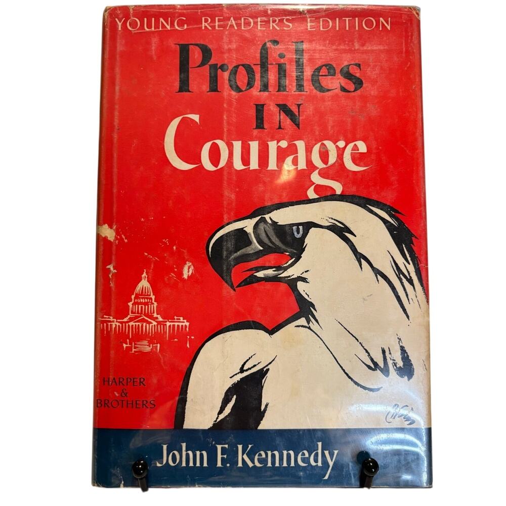 VTG 1961 Profiles in Courage - Young Reader's Edition Book by JFK, HC, DJ